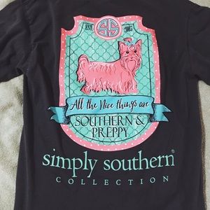 Simply Southern Preppy Yorkie Long Sleeve Tee